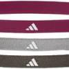 Пов'язки на голову Adidas Hairbands 3pk чорний, сірий, бордовий Уні One Size DT-ADAC-16201-NL, прев. 0
