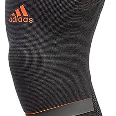 Фіксатор коліна Adidas Performance Knee Support чорний, червоний Уні S DT-ADSU-13321RD