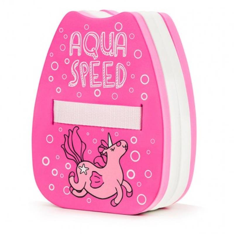 Дошка для плавання Aqua Speed KIDDIE Back Float 6898 рожевий Діт 22х18х8см DT-187-Unicorn, рис. 0