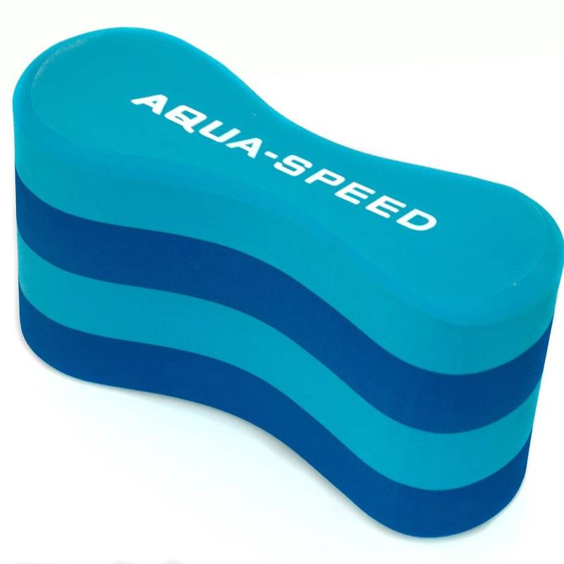 Колобашка для плавання Aqua Speed 4 LAYERS PULLBUOY 5640 блакитний, синій Уні 23,5x8,5x13см DT-160, рис. 0