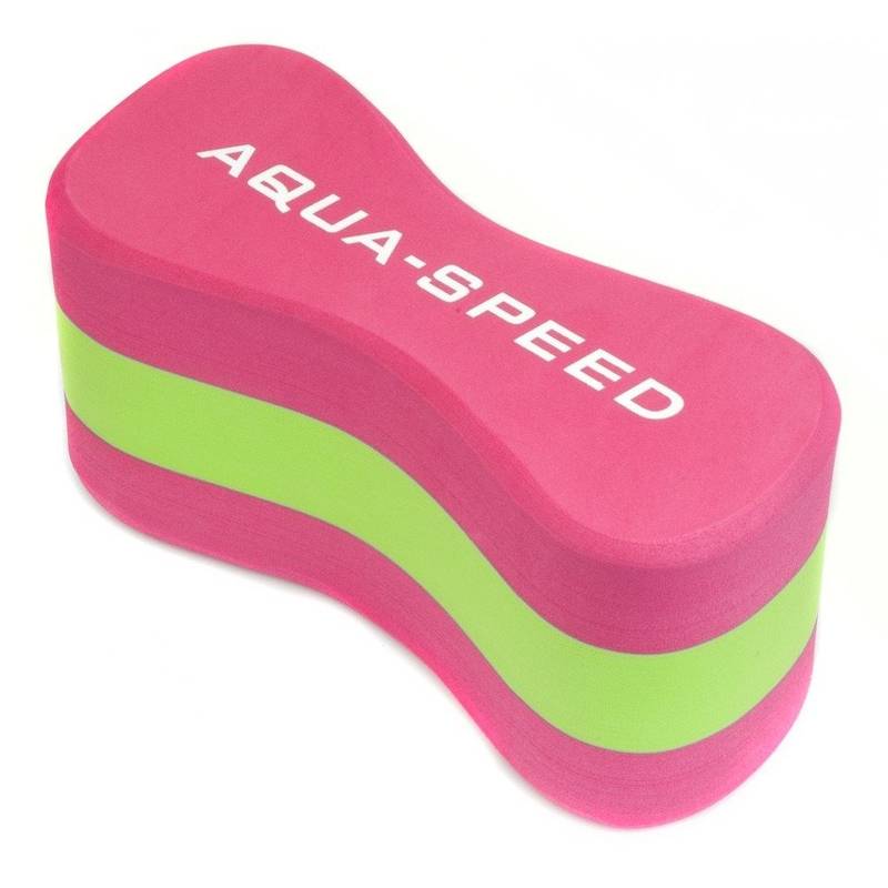Колобашка для плавання Aqua Speed JUNIOR 3 LAYESR PULLBUOY 6779 рожевий, зелений Уні 20x8x10cм DT-149-03, рис. 0