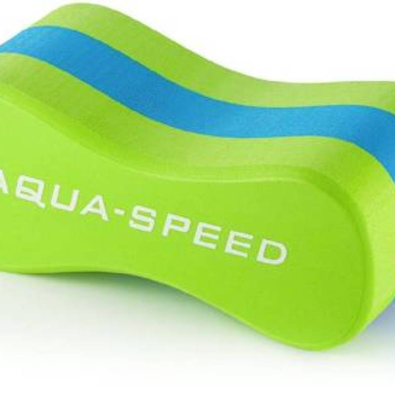 Колобашка для плавання Aqua Speed JUNIOR 3 LAYESR PULLBUOY 7308 зелений, блакитний Уні 20x8x10cм DT-149-04, рис. 0