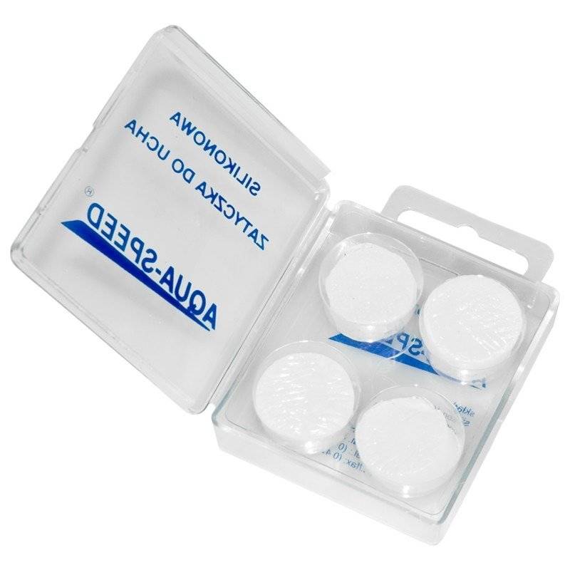 Беруші Aqua Speed SILICONE EAR'S PLUG 3374 прозорий Уні OSFM DT-131, рис. 0