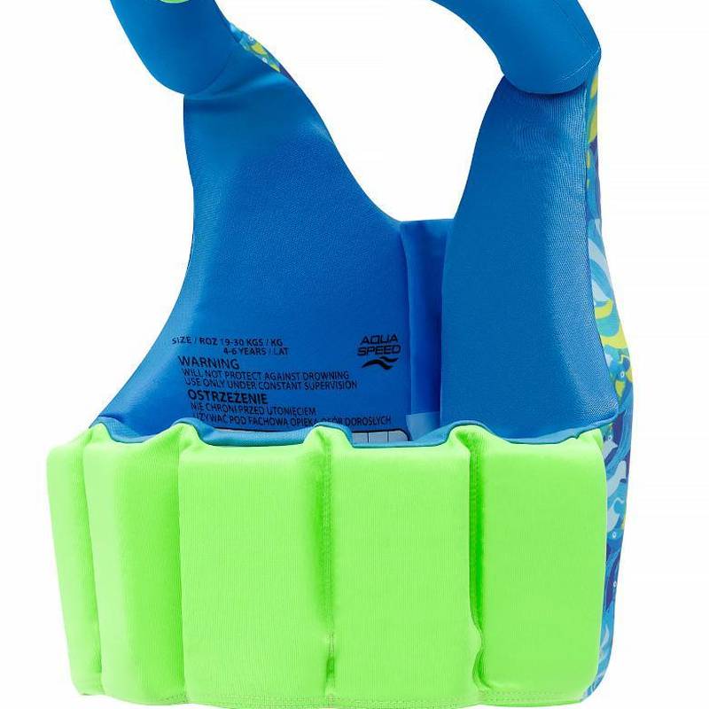 Жилет для плавання Aqua Speed Aqua Pals 61138 бірюзовий, салатовий Діт 15-19 кг DT-628-02, рис. 1