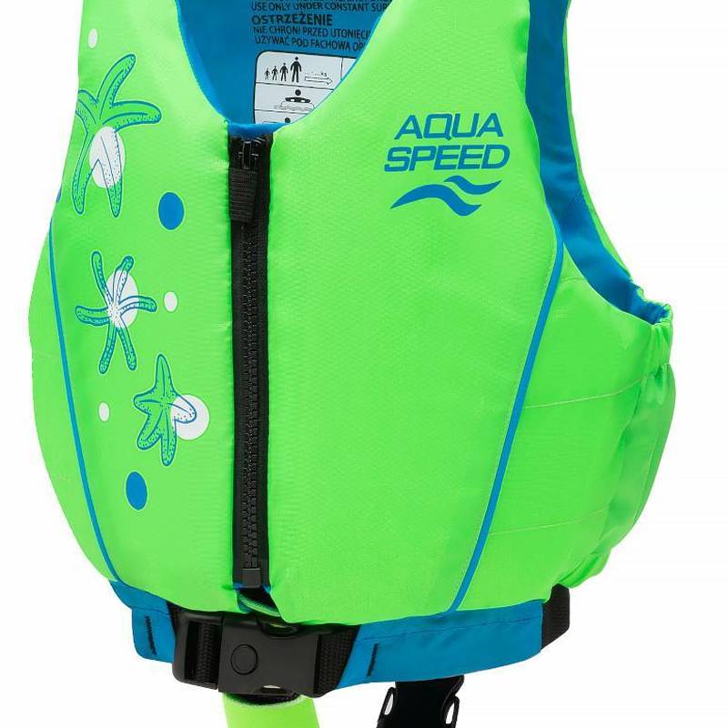 Жилет для плавання Aqua Speed Swim Star 61131 бірюзовий, салатовий Діт 15-19 кг DT-627-03, рис. 0