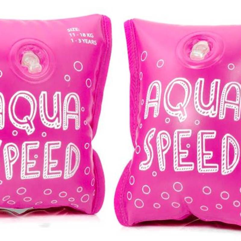 Нарукавники Aqua Speed ARMBANDS PREMIUM 6086 малиновий Діт age 1-3 DT-764-03, рис. 0