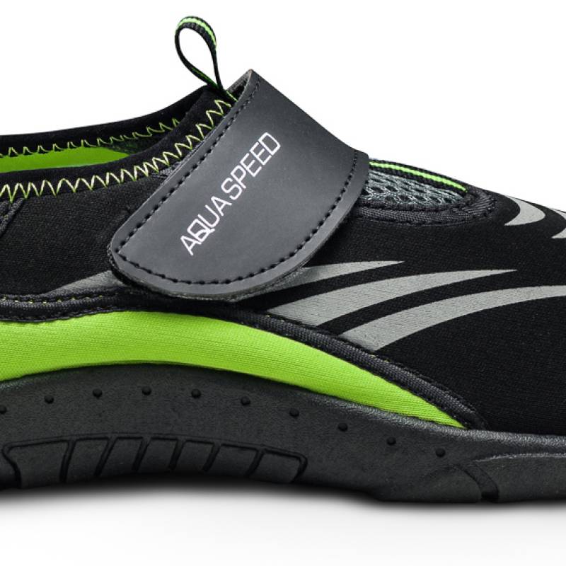 Аквашузи Aqua Speed AQUA SHOE MODEL 27A 7595 чорний, сірий, флуоресцентний жовтий Уні 35 DT-642-27A, рис. 1