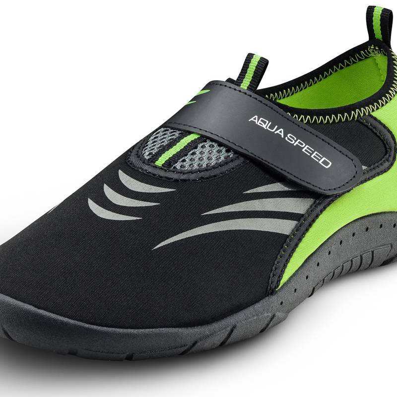 Аквашузи Aqua Speed AQUA SHOE MODEL 27A 7595 чорний, сірий, флуоресцентний жовтий Уні 35 DT-642-27A, рис. 2