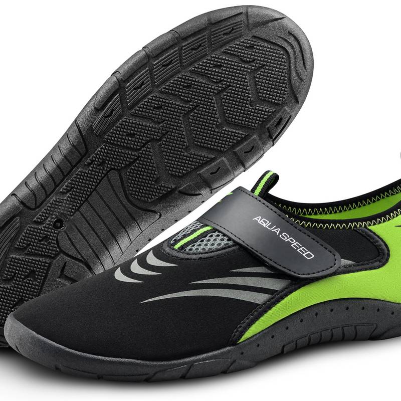 Аквашузи Aqua Speed AQUA SHOE MODEL 27A 7595 чорний, сірий, флуоресцентний жовтий Уні 35 DT-642-27A, рис. 0