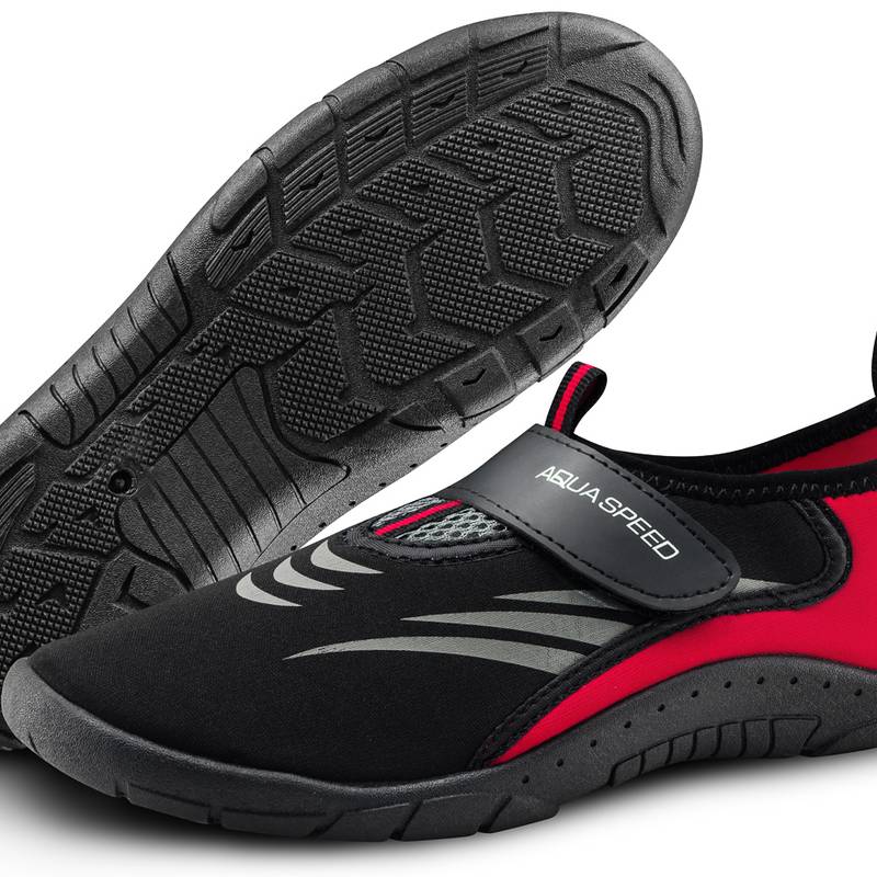 Аквашузи Aqua Speed AQUA SHOE MODEL 27D 7625 чорний, сірий, червоний Уні 41 DT-642-27D, рис. 0