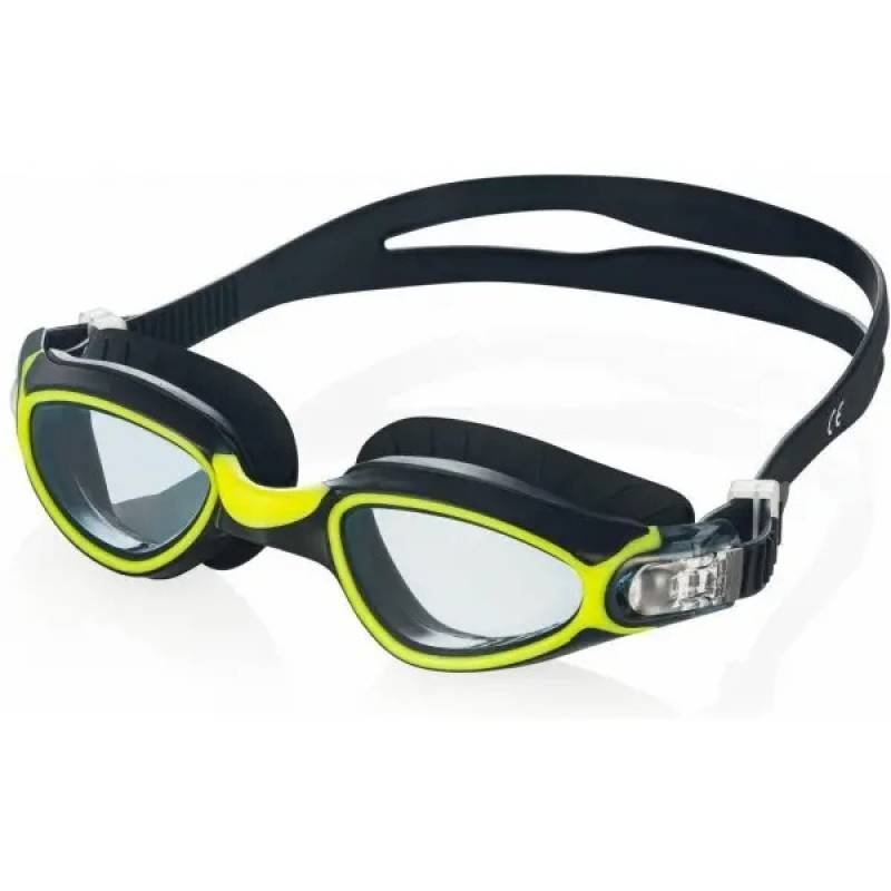 Окуляри для плавання Aqua Speed CALYPSO 6369 чорний, жовтий Уні OSFM DT-083-38, рис. 0