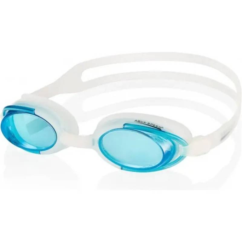 Окуляри для плавання Aqua Speed MALIBU 008-29 білий, блакитний Уні OSFM DT-008-29, рис. 0