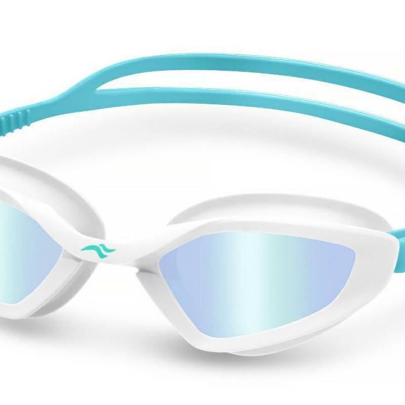 Окуляри для плавання Aqua Speed RAVEN MIRROR 61425 білий, бірюзовий Уні OFSM DT-713-29, рис. 0
