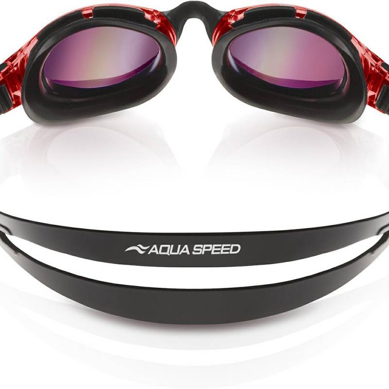 Окуляри для плавання Aqua Speed TRITON 2.0 MIRROR 60409 чорний, червоний Уні OSFM DT-283-31, рис. 1