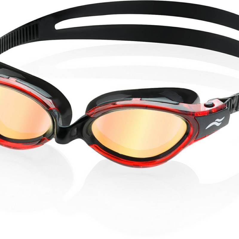 Окуляри для плавання Aqua Speed TRITON 2.0 MIRROR 60409 чорний, червоний Уні OSFM DT-283-31, рис. 0