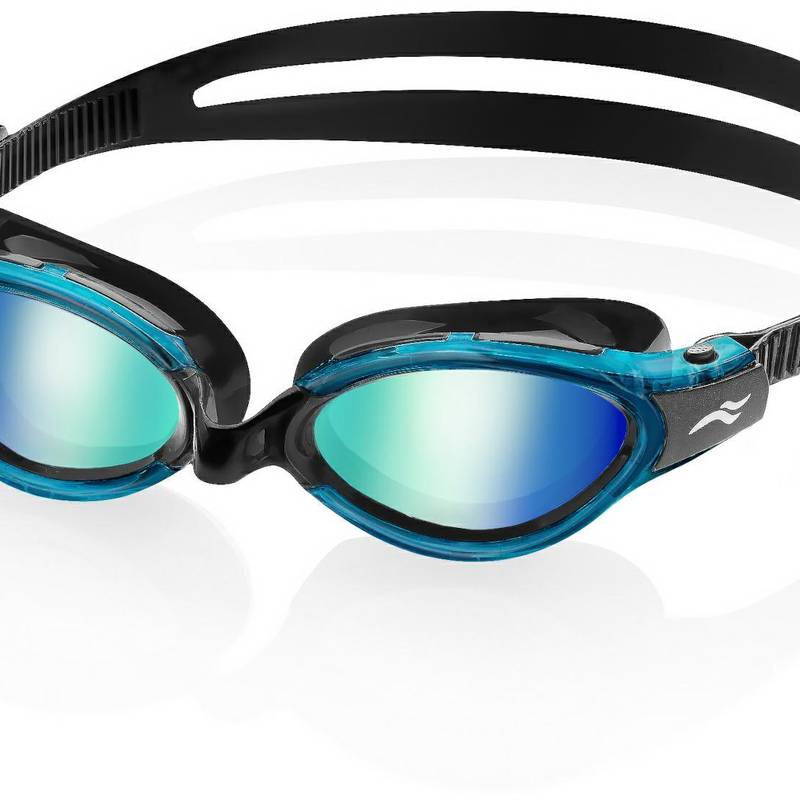 Окуляри для плавання Aqua Speed TRITON 2.0 MIRROR 60412 чорний, бірюзовий Уні OSFM DT-283-02, рис. 0