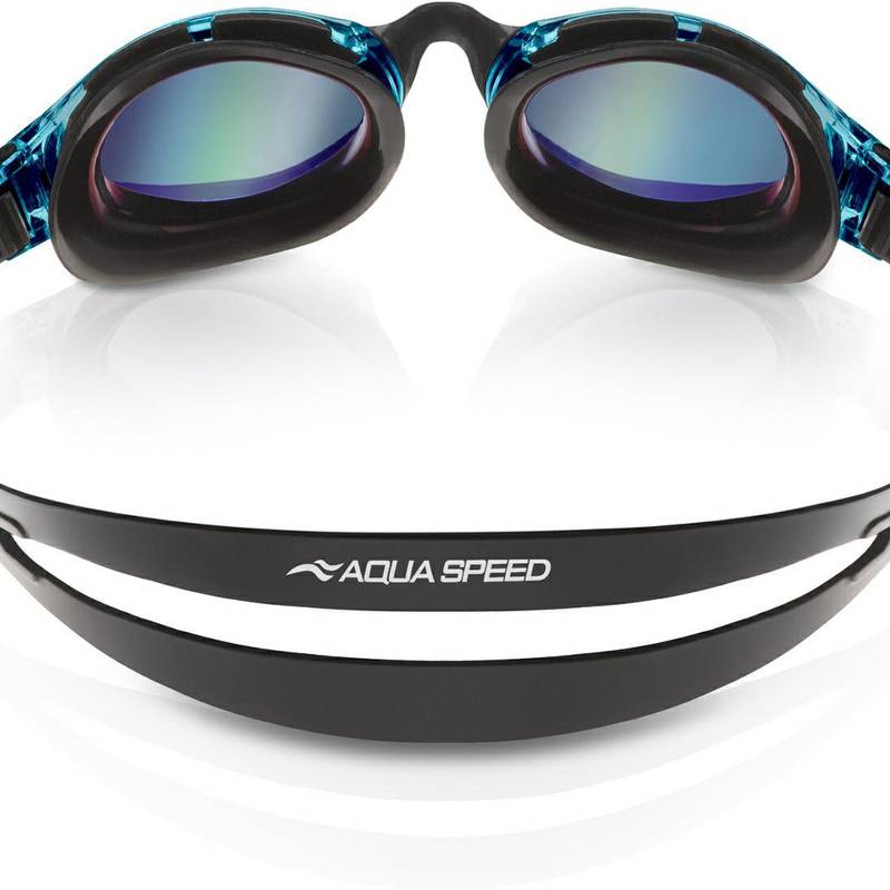 Окуляри для плавання Aqua Speed TRITON 2.0 MIRROR 60412 чорний, бірюзовий Уні OSFM DT-283-02, рис. 1