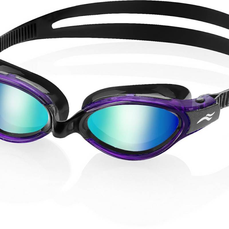 Окуляри для плавання Aqua Speed TRITON 2.0 MIRROR 60415 чорний, бузковий Уні OSFM DT-283-09, рис. 0