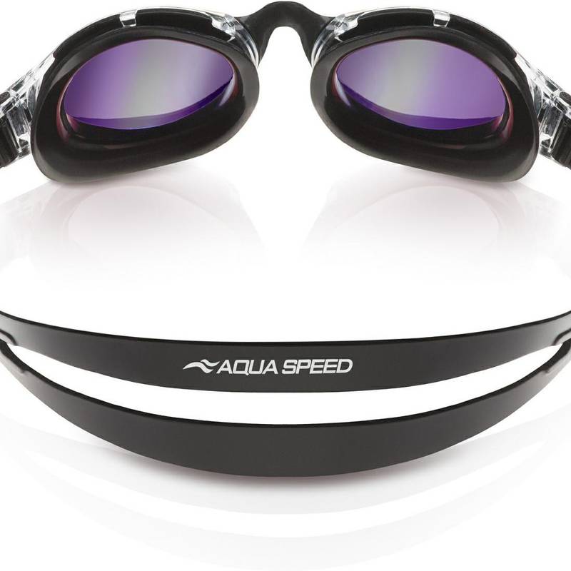 Окуляри для плавання Aqua Speed TRITON 2.0 MIRROR 60418 чорний, сірий Уні OSFM DT-283-53, рис. 1