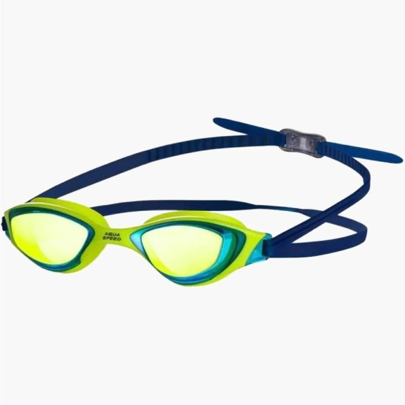 Окуляри для плавання Aqua Speed XENO MIRROR 6998 салатовий, синій Уні OSFM DT-195-30, рис. 0