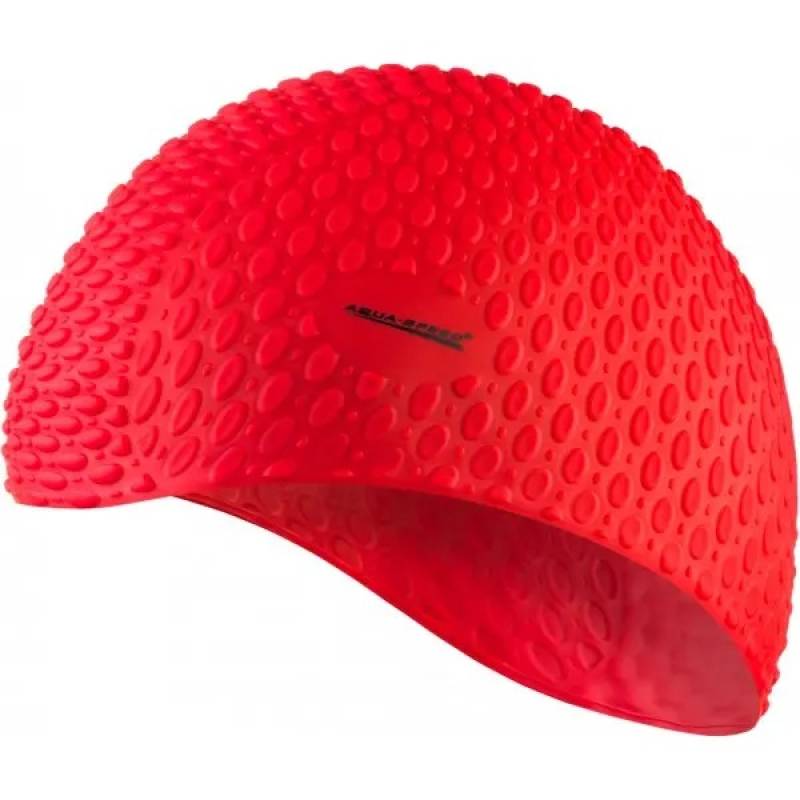 Шапка для плавання Aqua Speed BUBBLE 102-31 червоний Уні OSFM DT-102-31, рис. 0