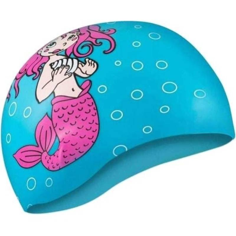 Шапка для плавання Aqua Speed KIDDIE Mermaid 1784 блакитний Діт OSFM DT-142-Mermaid, рис. 0