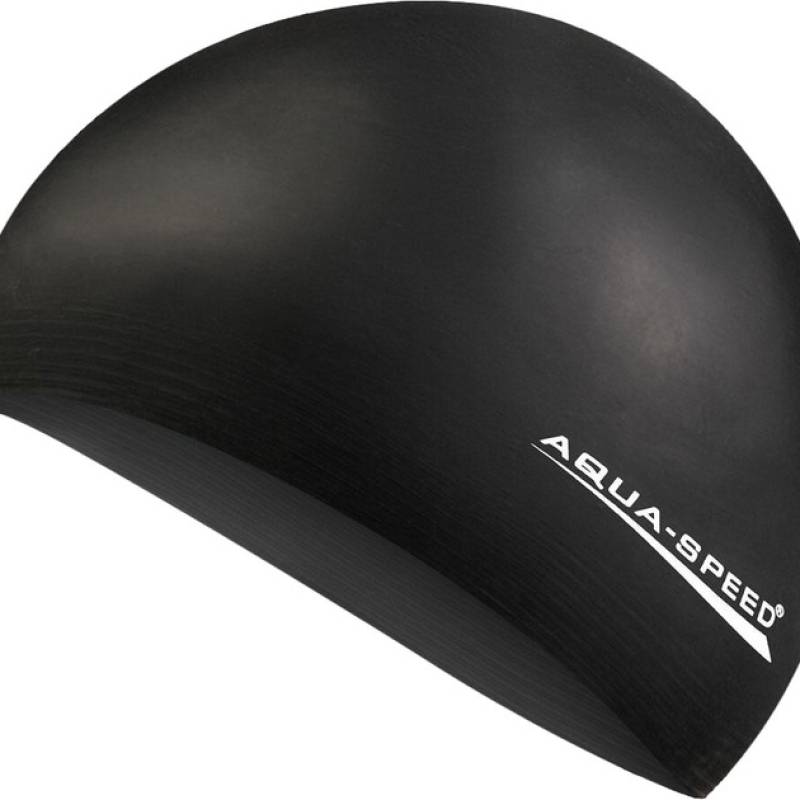 Шапка для плавання Aqua Speed SOFT LATEX 5729 чорний Уні OSFM DT-122-07, рис. 0