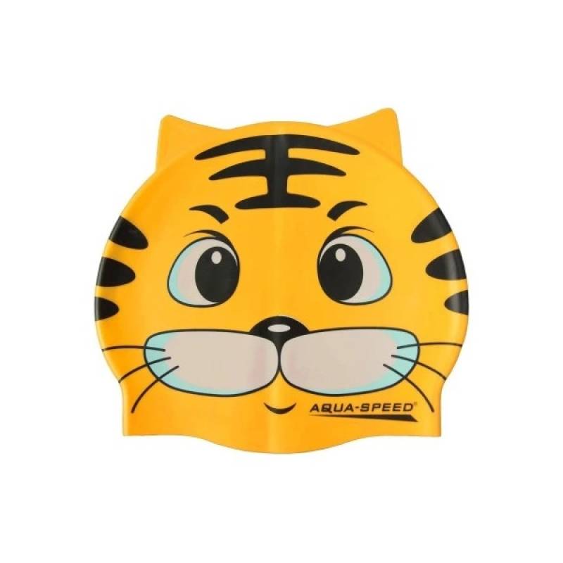 Шапка для плавання Aqua Speed ZOO CAT 5529 жовтий кіт Діт OSFM DT-115-cat, рис. 0