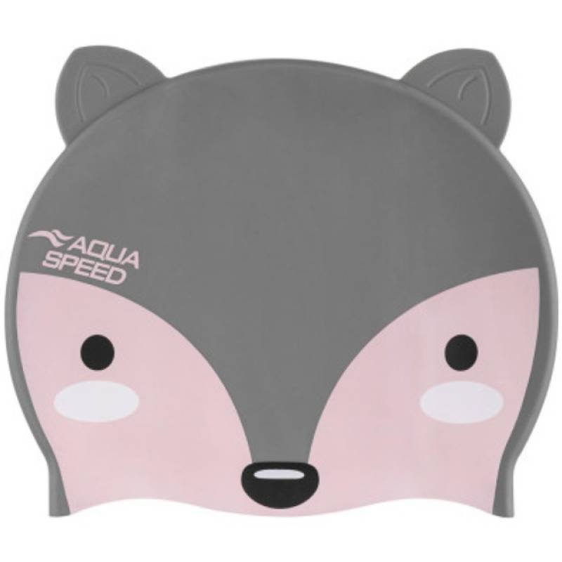 Шапка для плавання Aqua Speed ZOO Fox  9815 лисиця, сірий Діт OSFM DT-115-26, рис. 0