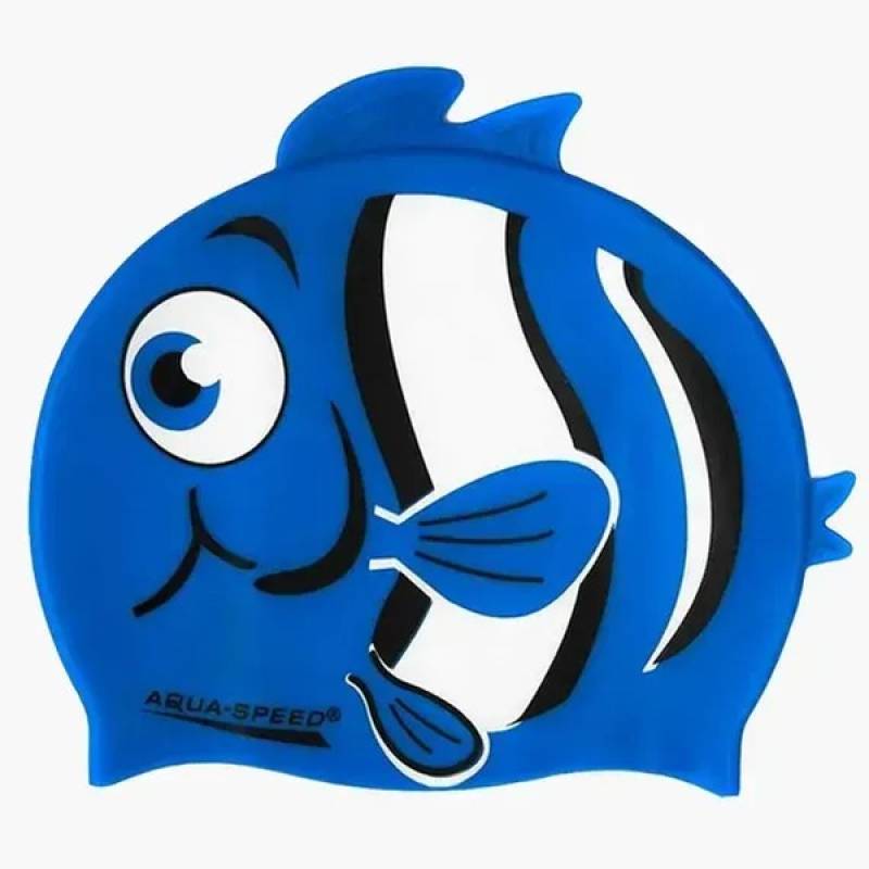 Шапка для плавання Aqua Speed ZOO NEMO 5757 синя рибка Діт OSFM DT-115-10-nemo, рис. 0
