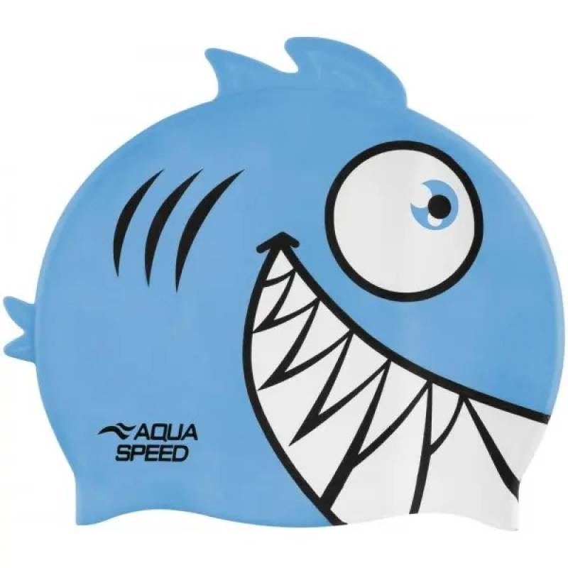 Шапка для плавання Aqua Speed ZOO Pirana 9697 піранья, бірюзовий Діт OSFM DT-246-02, рис. 0