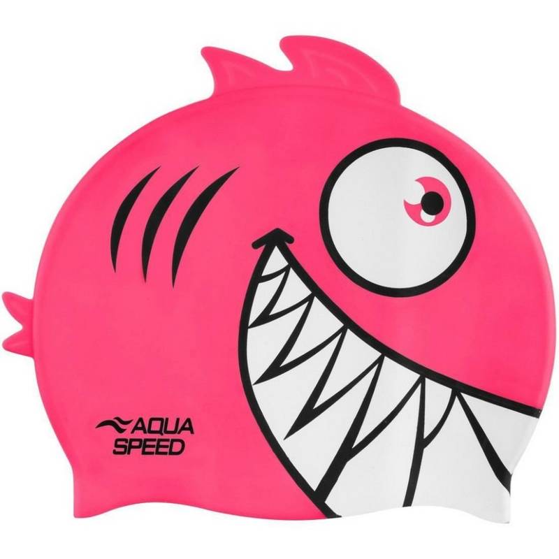 Шапка для плавання Aqua Speed ZOO Pirana 9698 піранья, рожевий Діт OSFM DT-246-03, рис. 0