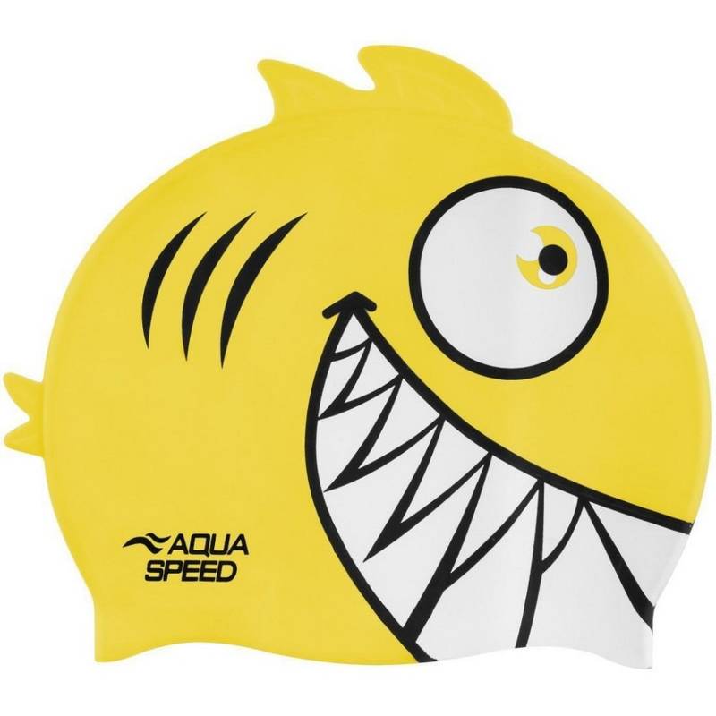 Шапка для плавання Aqua Speed ZOO Pirana 9700 піранья, жовтий Діт OSFM DT-246-18, рис. 0