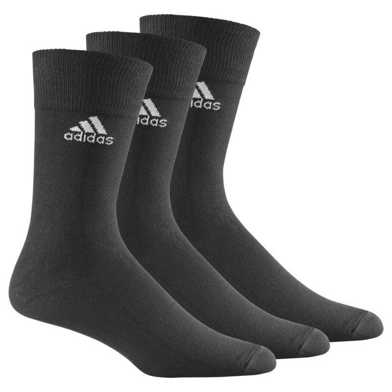 Детские носки Adidas Crew Plain Thin 3 пары черные Z25574, рис. 0