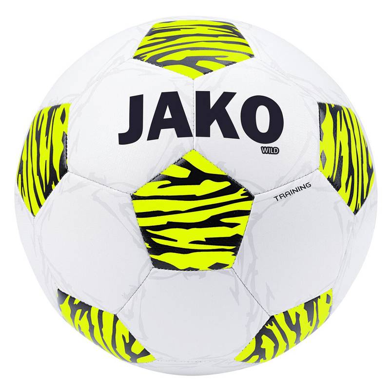 М'яч футбольний Jako Training ball Wild білий, неоновий жовтий, чорний Уні 5 DT-2309-648, рис. 0