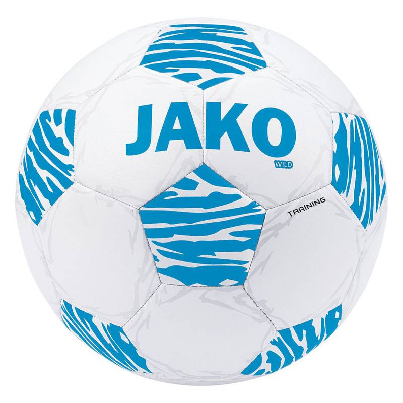 М'яч футбольний Jako Training ball Wild білий, синій Уні 5 DT-2309-703, рис. 0