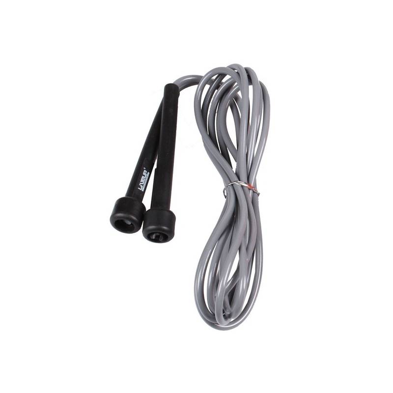Скакалка в тубусі PVC JUMP ROPE чорний/сірий Уні 275x0.5см DT-LS3115-g, рис. 0