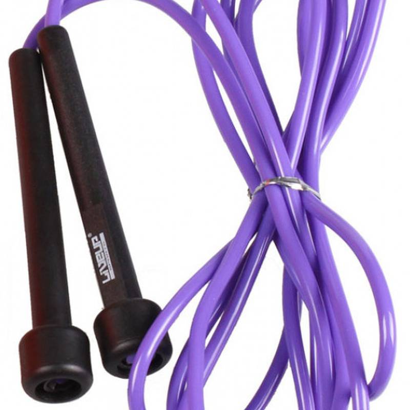 Скакалка в тубусі PVC JUMP ROPE чорний/фіолетовий Уні 275x0.5см DT-LS3115-p, рис. 0