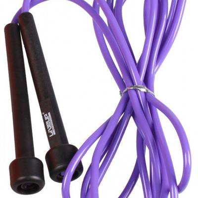 Скакалка в тубусі PVC JUMP ROPE чорний/фіолетовий Уні 275x0.5см DT-LS3115-p