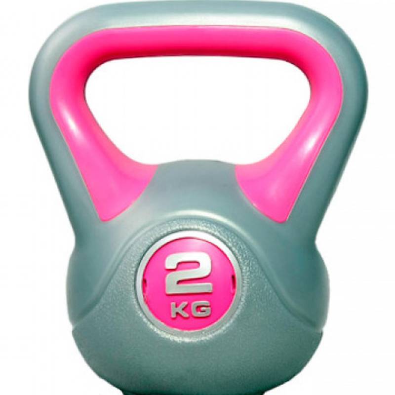 Гиря PLASTIC KETTEL BELL сірий/рожевий Уні 2кг DT-LS2047-2, рис. 0