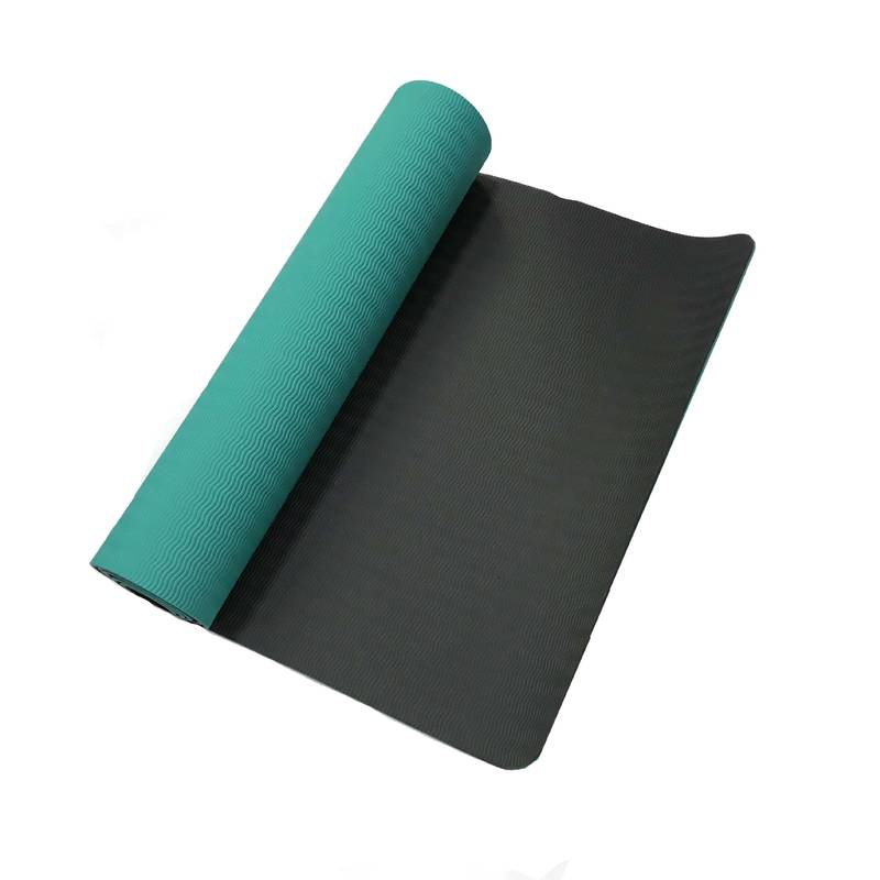 Коврик для йоги TPE YOGA MAT зелений, сірий Уні 173x61x0.6см DT-LS3237-06g, рис. 0