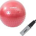 Фітбол масажний з насосом HALF MASSAGE BALL червоний Уні 65см/1000гр DT-LS3569, прев. 0