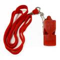 Свисток арбітра пластиковий зі шнурком Meta Whistle plastic classic with lanyard червоний DT-1030001203, прев. 0