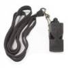 Свисток арбітра пластиковий зі шнурком Meta Whistle plastic classic with lanyard чорний Уні OFSM DT-1010002401, прев. 0