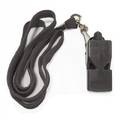 Свисток арбітра пластиковий зі шнурком Meta Whistle plastic classic with lanyard чорний Уні OFSM DT-1010002401, прев. 0