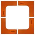 Набір плоских кутових фішок-маркерів Meta Flat Corner Marker Set of 4 помаранчевий 25х25 см DT-4004000101, прев. 0