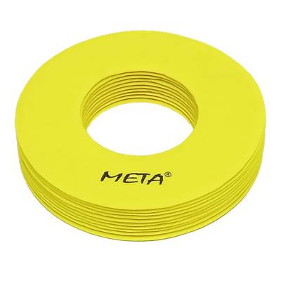 Набір плоских фішок з отворами Meta Flat Marker with hole Set Of 10 жовтий 19 см DT-2102005004