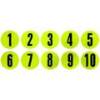 Набір плоских фішок з цифрами Meta Flat Number Marker Set of 10 салатовий, чорний 12,5 см DT-2002005004, прев. 0