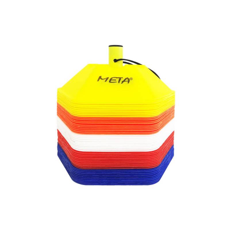 Набір розмічальних шестигранних фішок Meta Marker Cone Octagon Set of 50 жовтий, синій, помаранчевий DT-1800005060, рис. 0