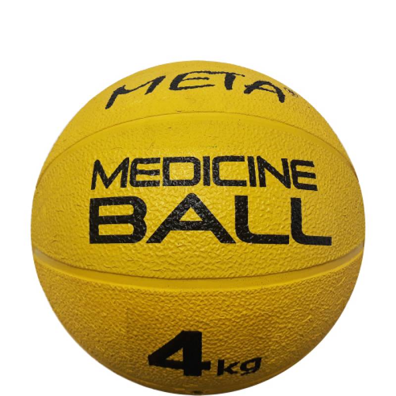 Медбол Meta Colour Medicine Ball 4 kg жовтий Уні 23 см DT-3000400100, рис. 0